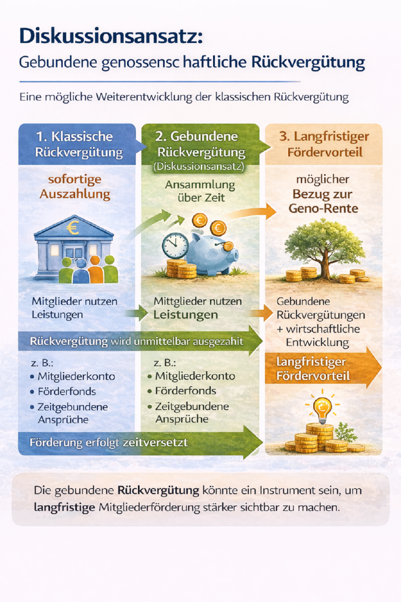 Geno Rente durch gebundene genossenschaftliche Rückvergütung
