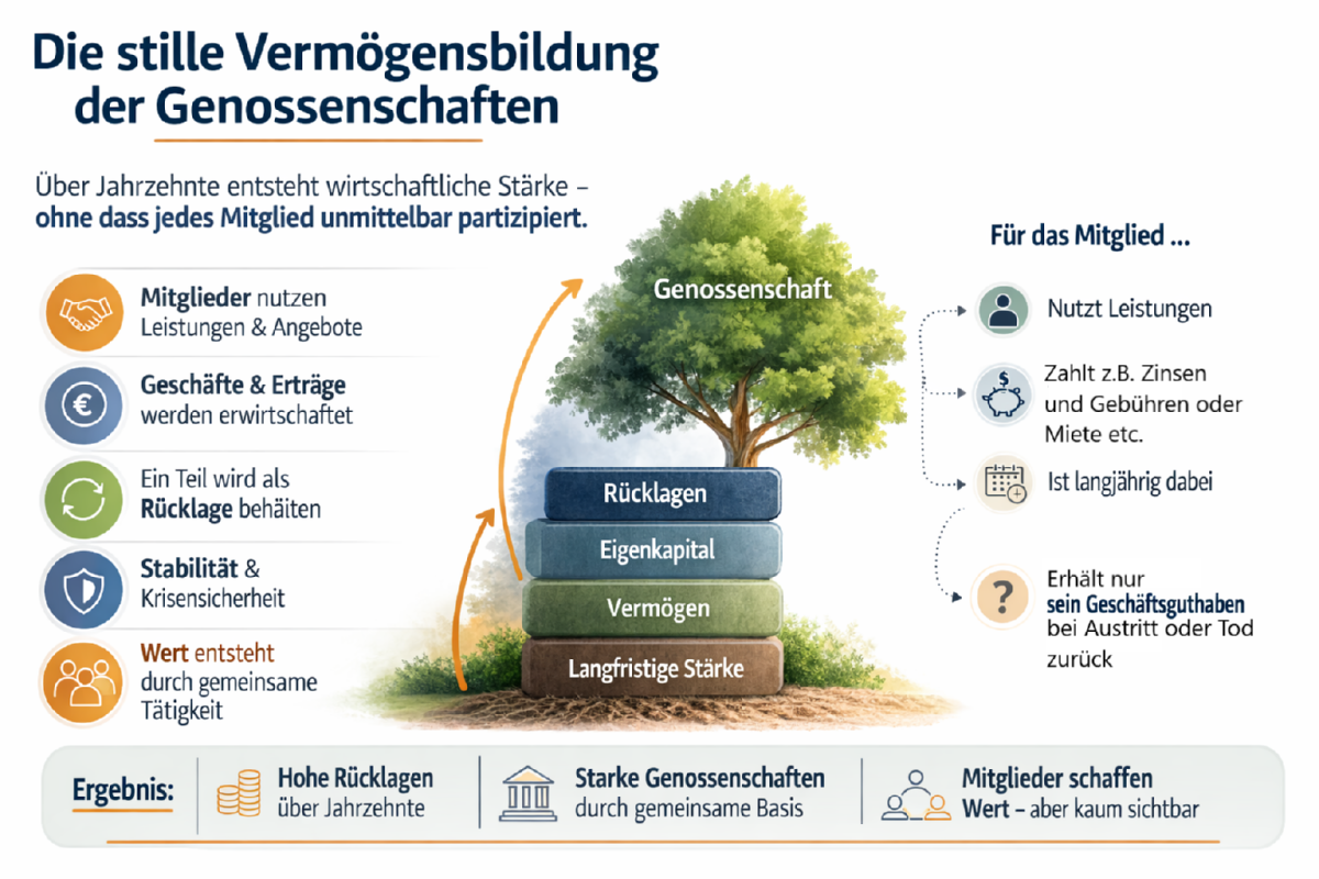 Die stille Vermögensbildung der Genossenschaften