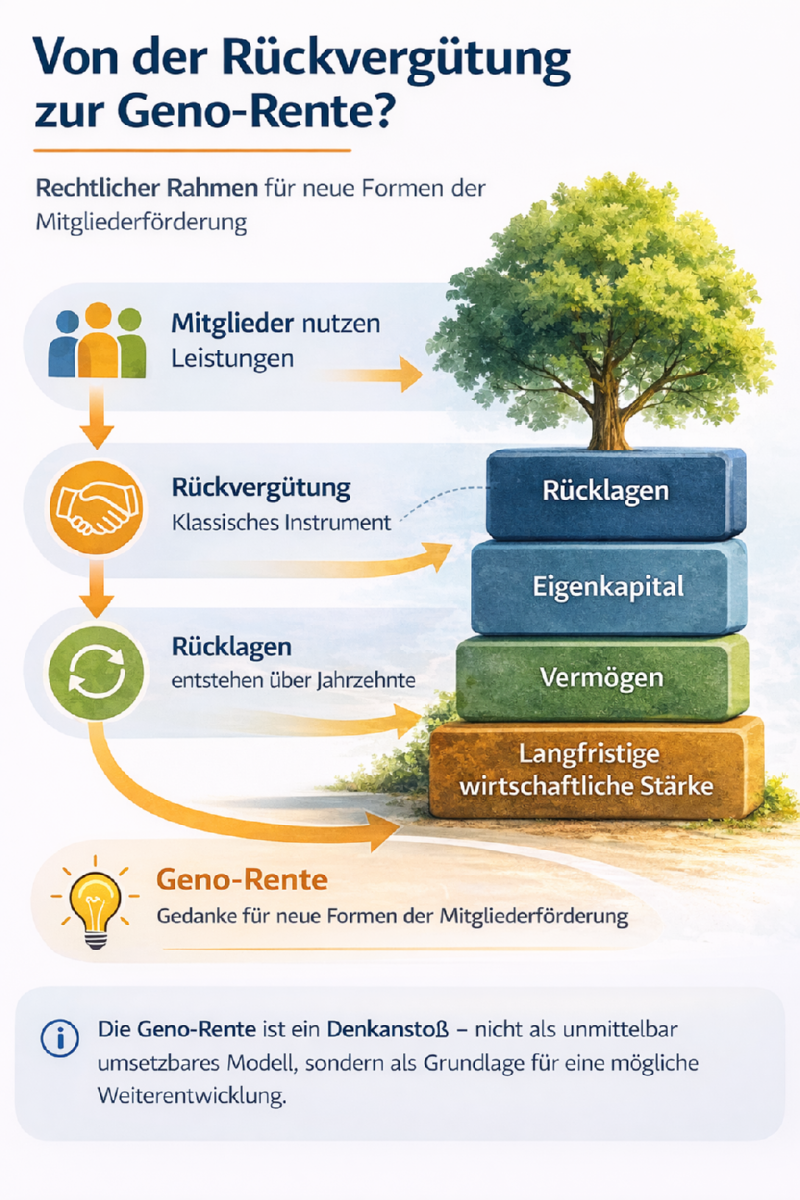 von der Rückvergütung zur Geno-Rente